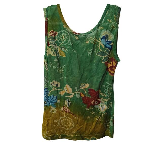 Chaudry KC Sports Viscose Green Tank Size Small - Picture 2 of 7